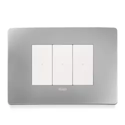 Accessiq Vimar strömbrytare Plana Up Silver