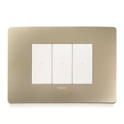 Accessiq Vimar strömbrytare Plana Up Champagne