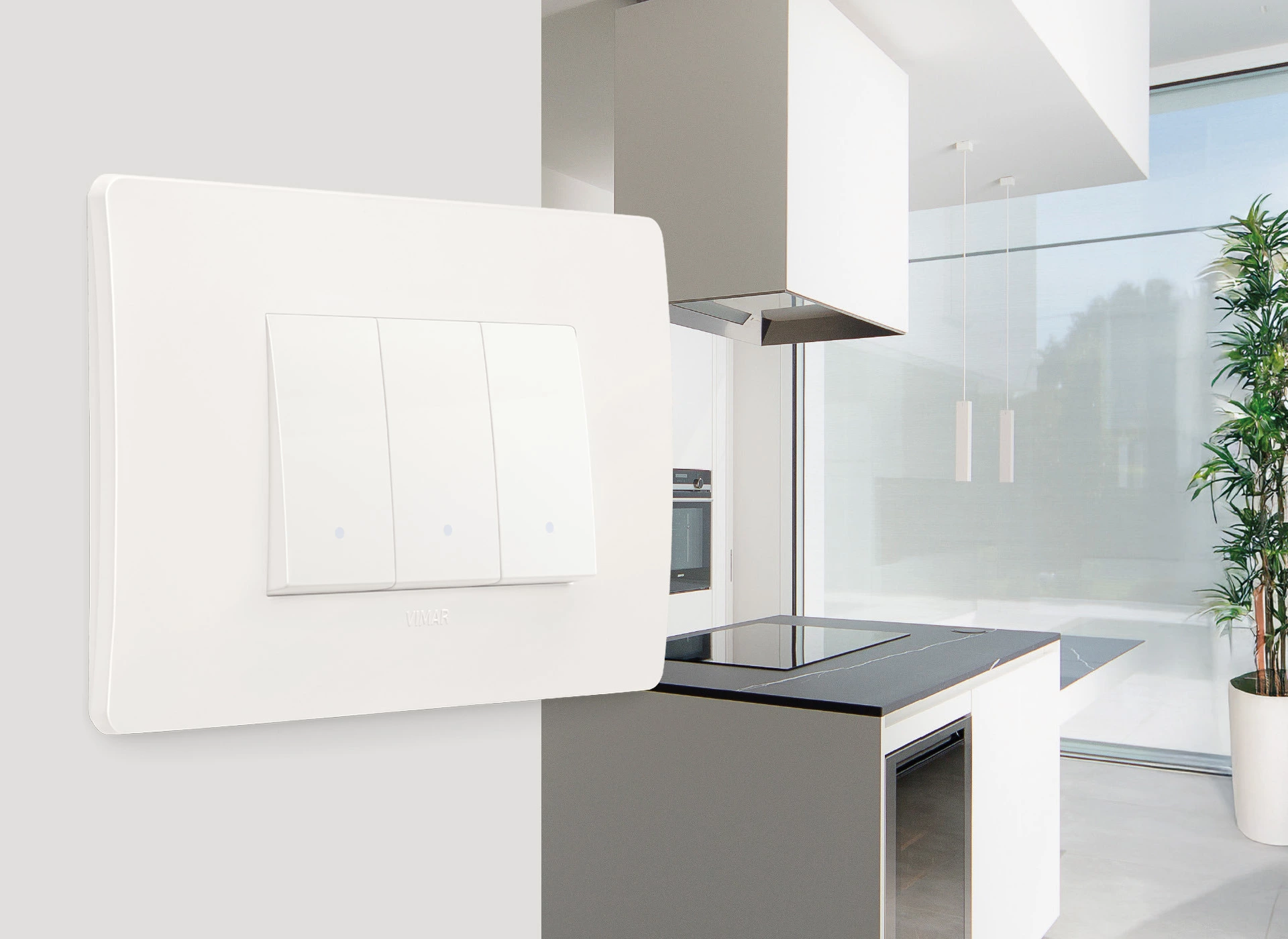 Accessiq Vimar strömbrytare plana up vippbrytare