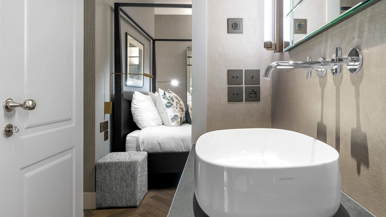 Accessiq Vimar Eikon Exe referensbild badrum