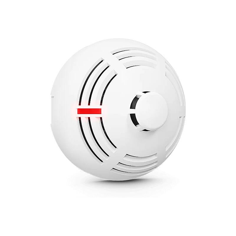 Satel Be Wave branddetektor vit med röd lampa